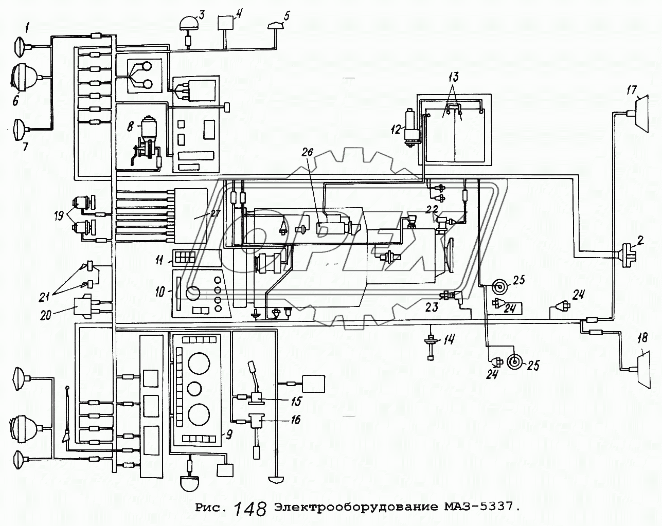 Электрооборудование МАЗ-5337
