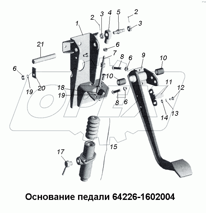 Основание педали 64226-1602004
