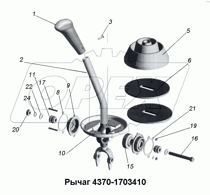 Рычаг 4370-1703410