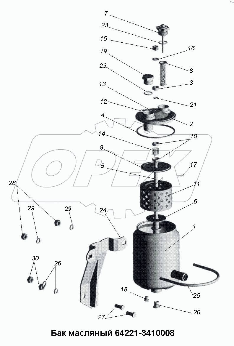 Бак масляный 64221-3410008