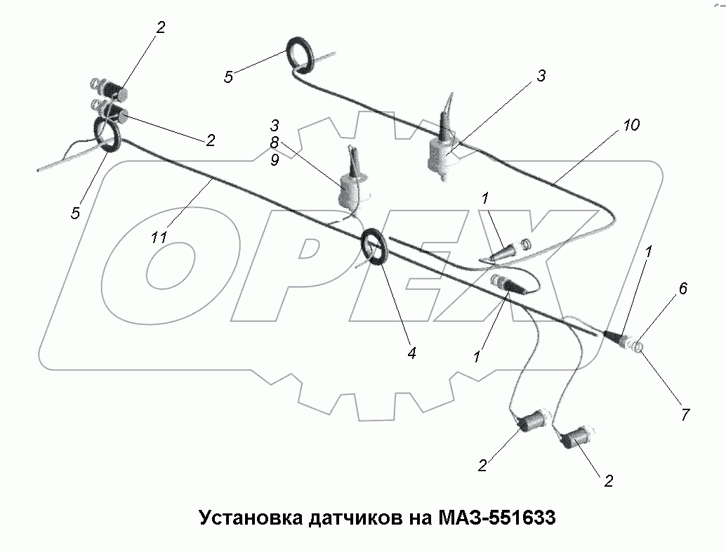 Установка датчиков на МАЗ-551633