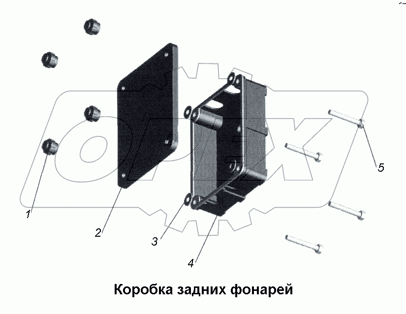 Коробка задних фонарей