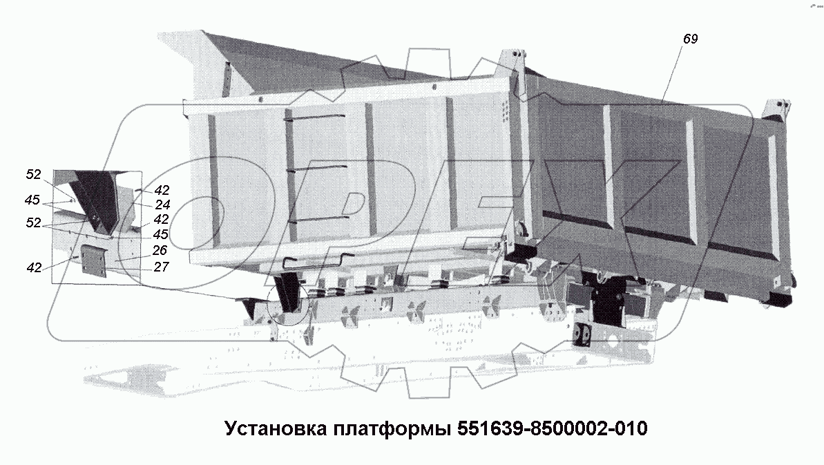 Установка платформы 551639-8500002-010