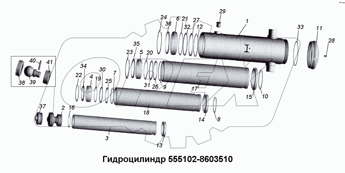 Гидроцилиндр 555102-8603510