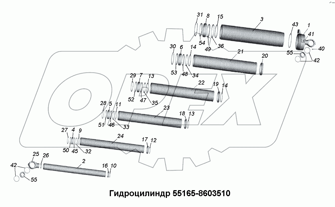 Гидроцилиндр 55165-8603510