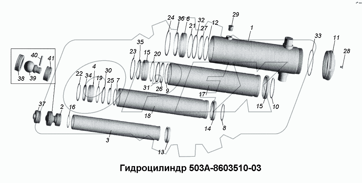 Гидроцилиндр 503А-8603510-03
