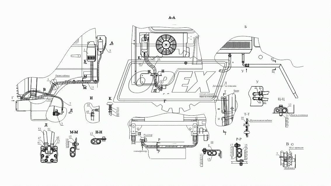 Установка кондиционера 630333-8100004-000