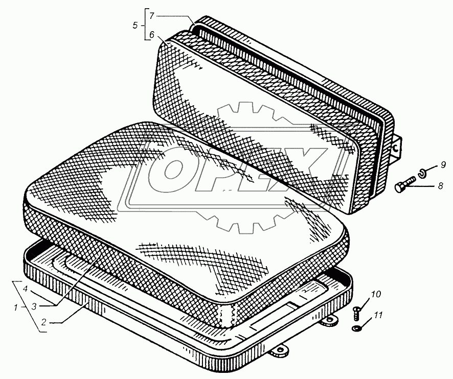 Сиденье среднее МАЗ-5335, МАЗ-5429