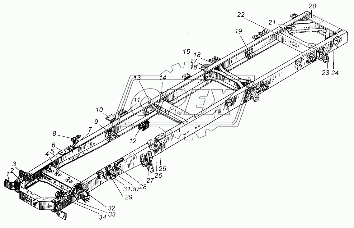 Рама МАЗ-5335