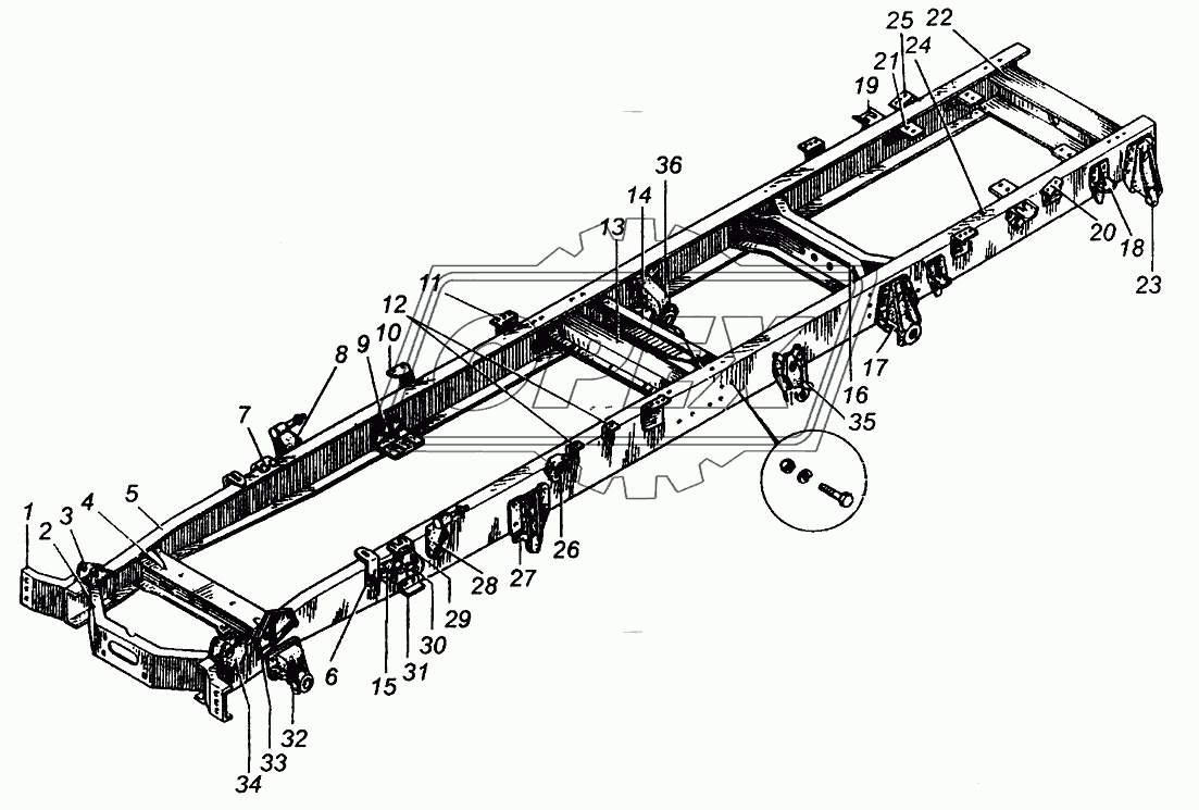 Рама МАЗ-509А