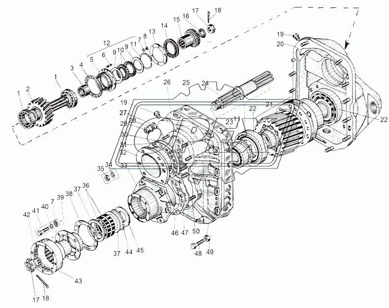 Редуктор привода 543-2312007