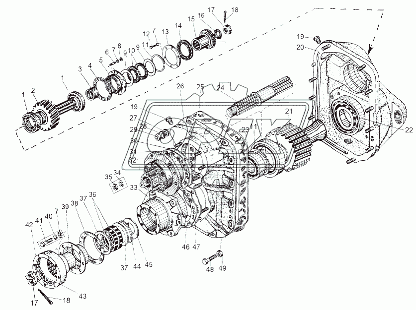 Редуктор привода 543-2502007-02