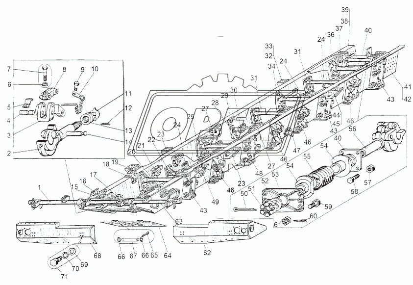 Рама 543А-2800010, 543М-2800010