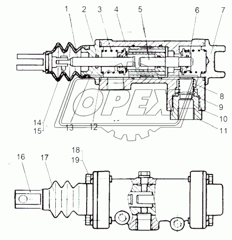 Кран накачки шин 543-4222010-21