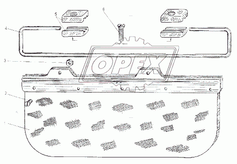 Козырек противосолнечный 543-8204010