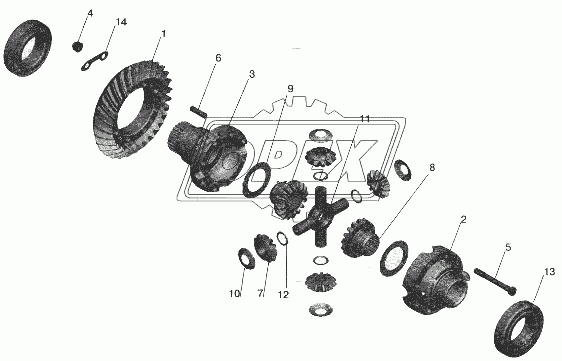 Редуктор заднего моста. Дифференциал