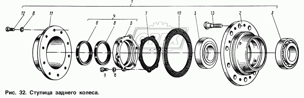 Ступица заднего колеса 1
