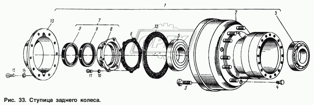 Ступица заднего колеса 2