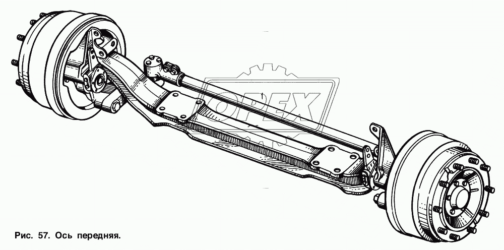 Ось передняя 1