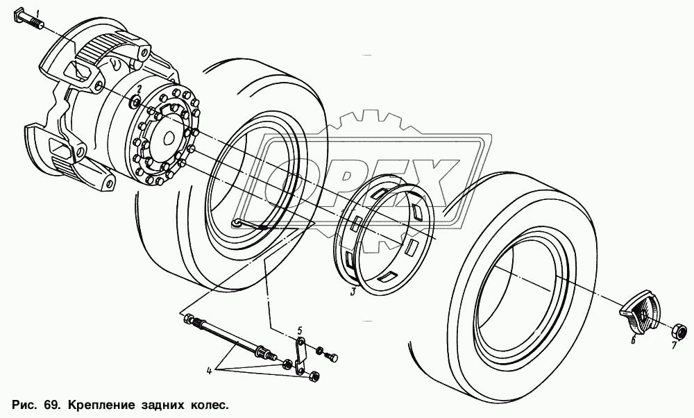 Крепление задних колес 2