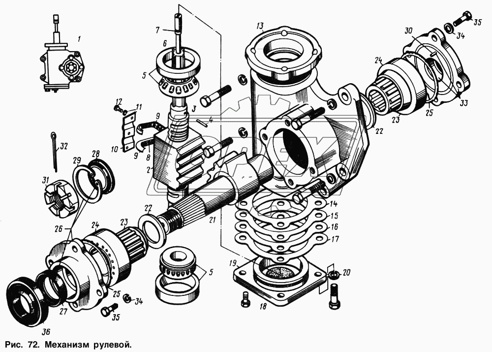 Механизм рулевой