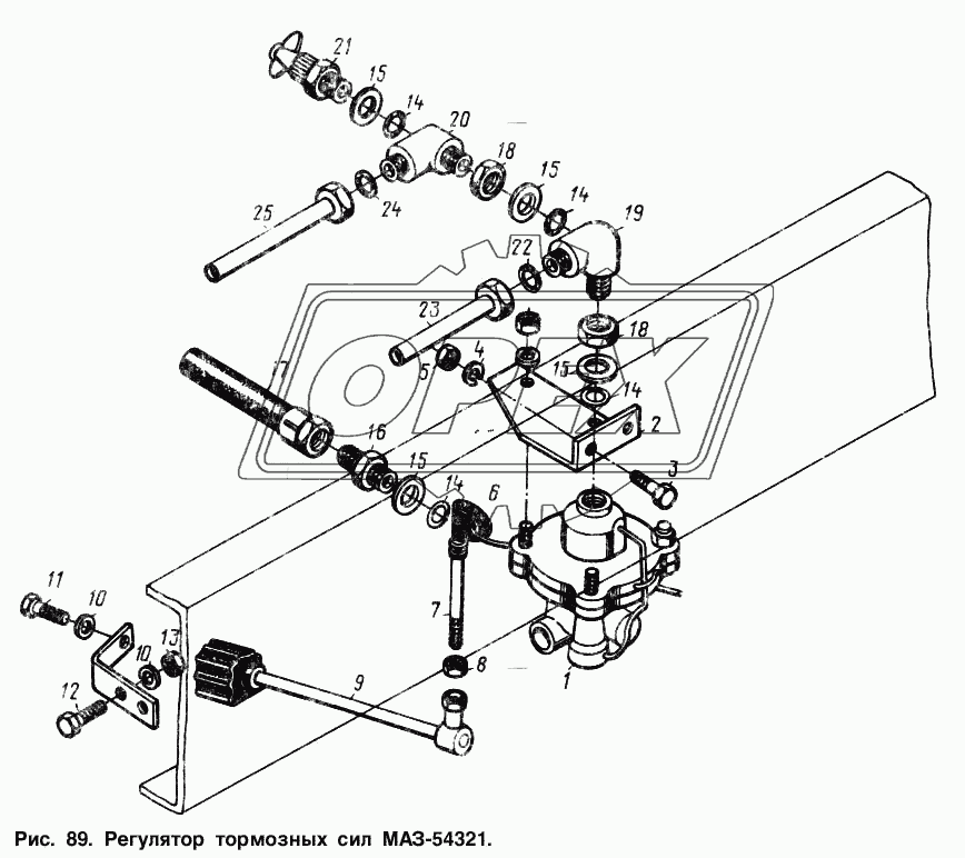 Регулятор тормозных сил МАЗ-54321