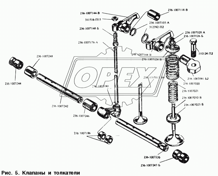 Клапаны и толкатели