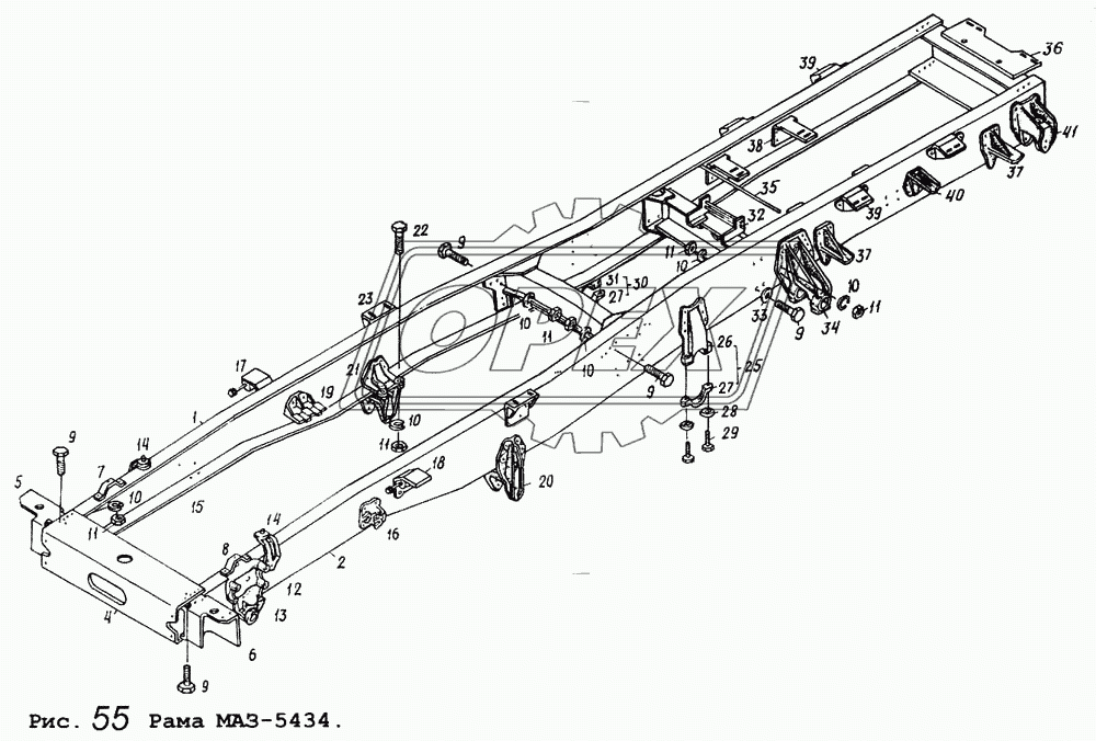 Рама МАЗ-5434