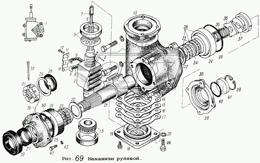 Механизм рулевой