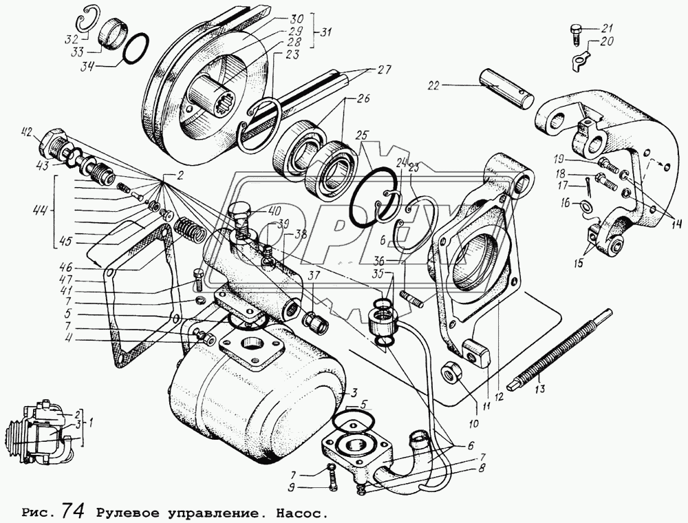 Рулевое управление. Насос