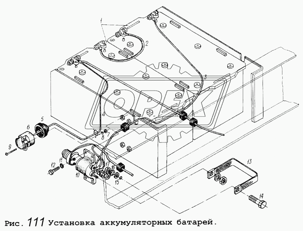 Установка аккумуляторных батарей 1