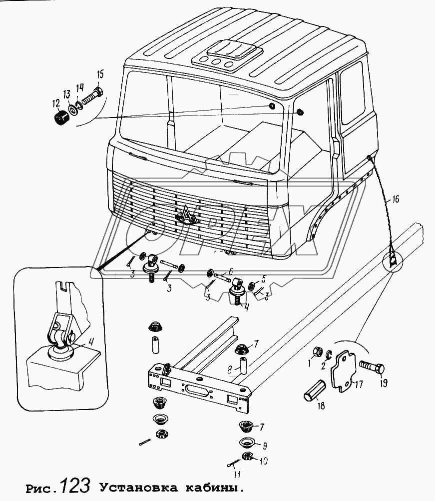 Установка кабины