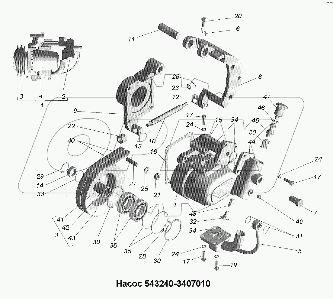 Насос 543240-3407010