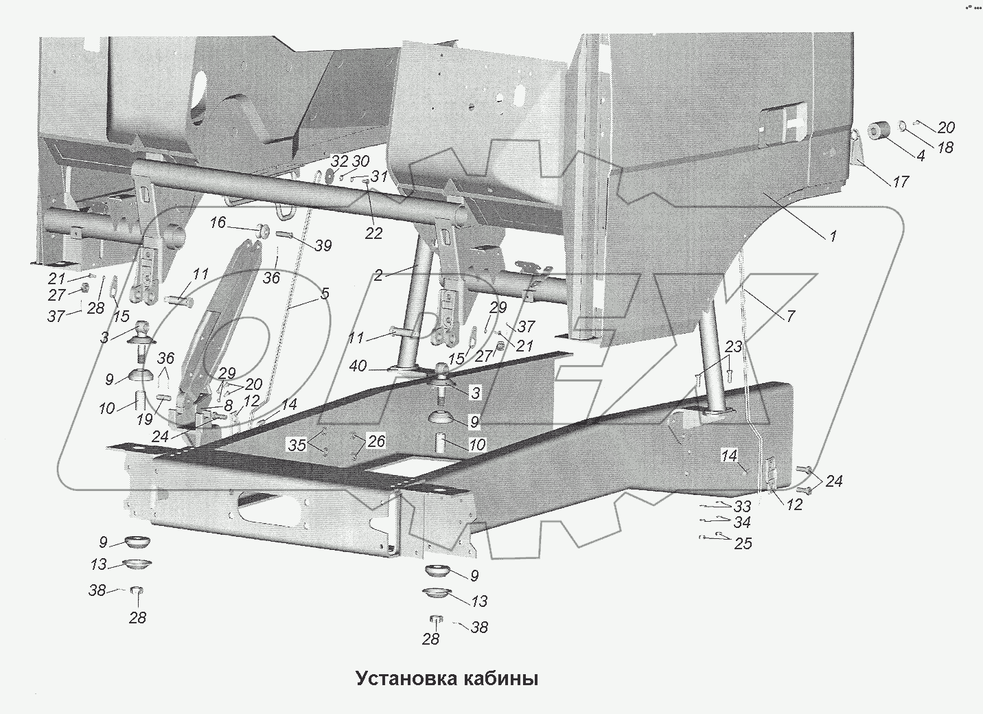 Установка кабины