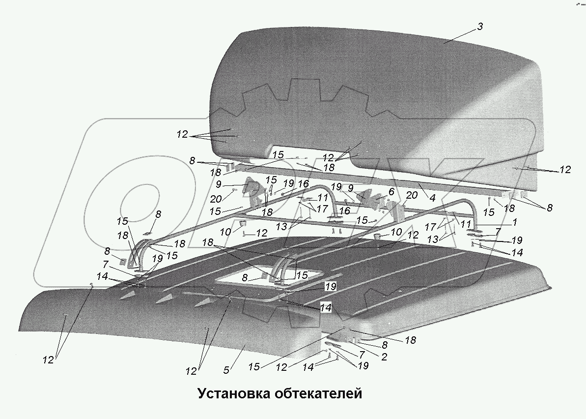 Установка обтекателей