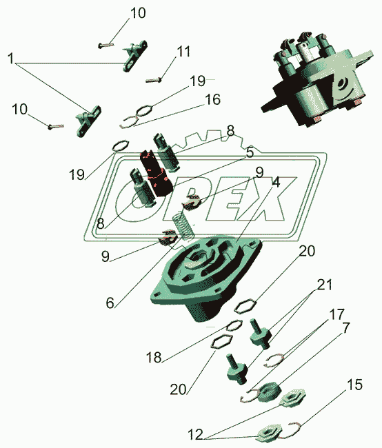 Клапан ограничения давления 64221-3430010