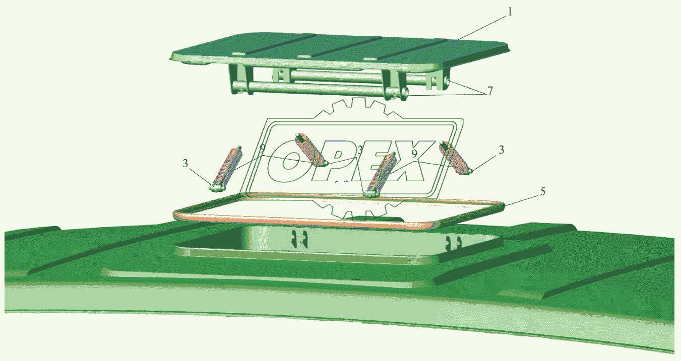 Установка люка 6501-5700010