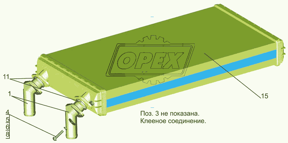Радиатор отопителя 631019-8101060