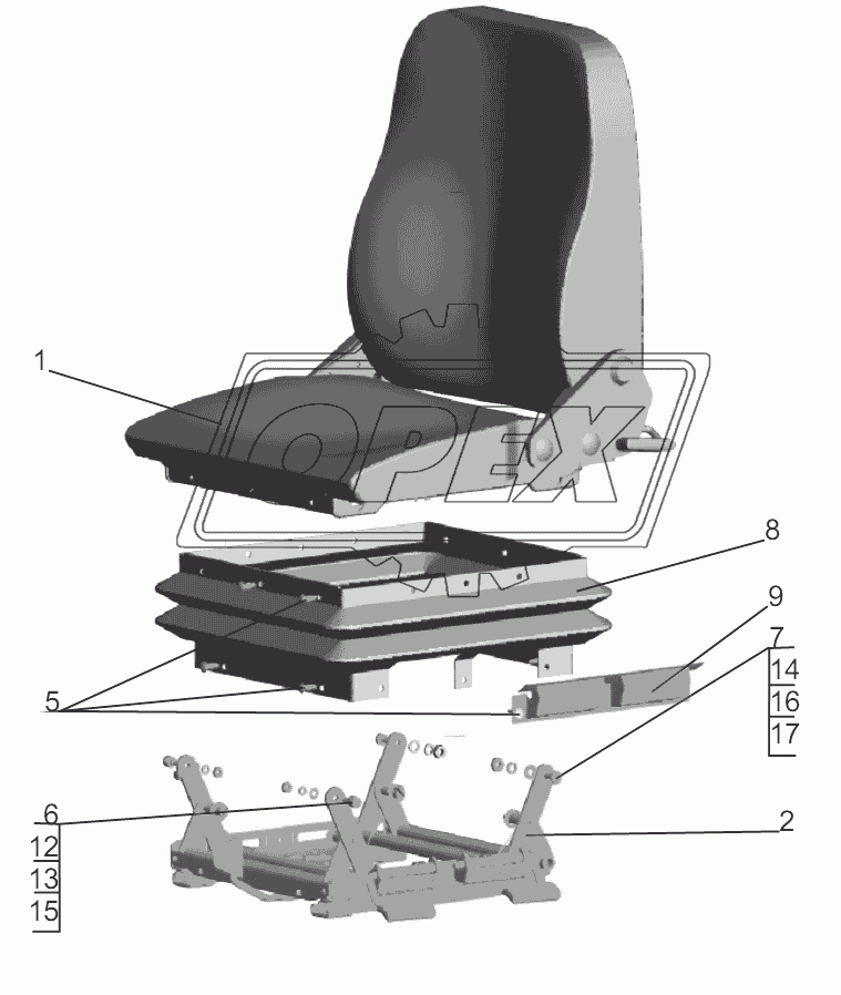 Сиденье водителя 6430-6800010