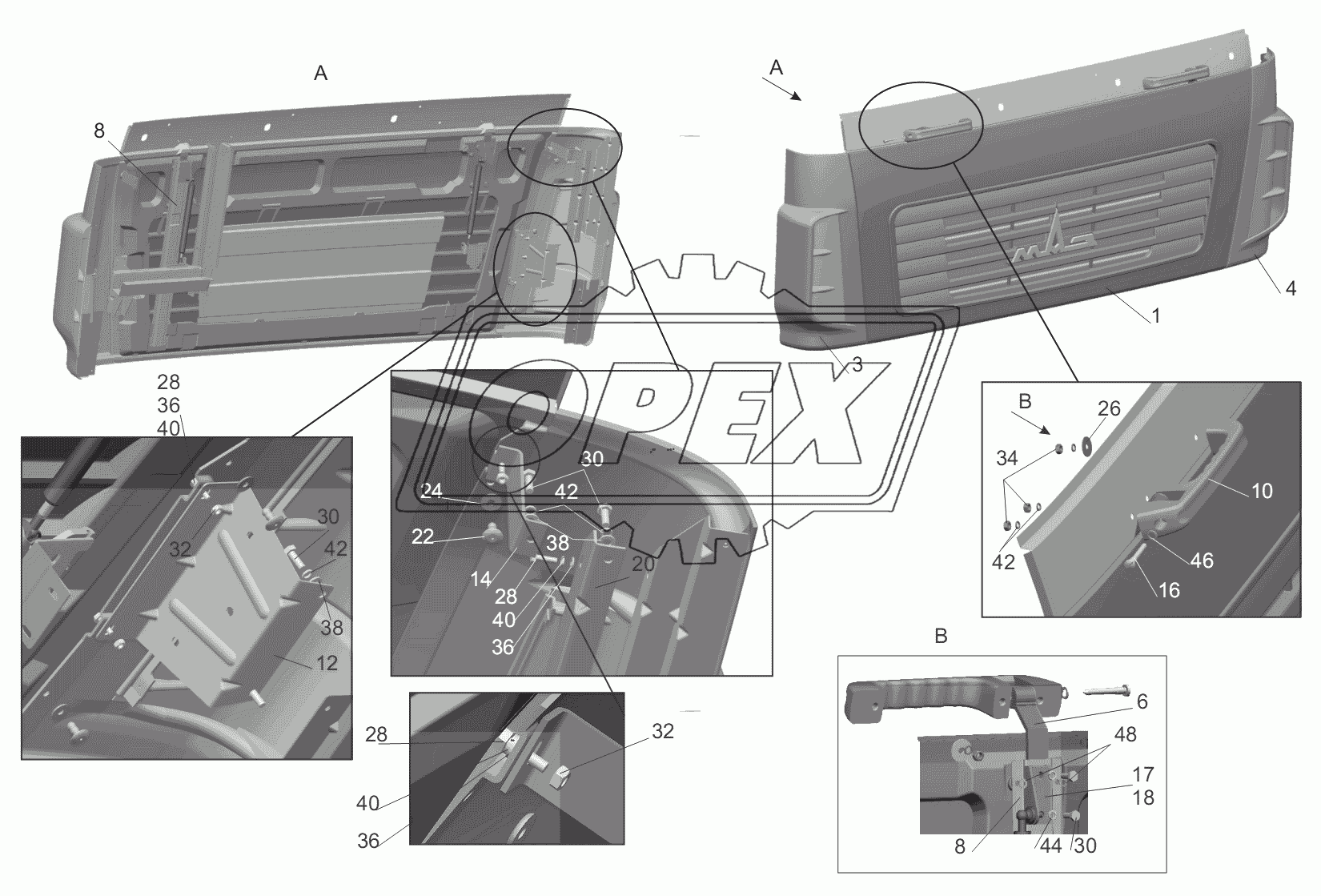 Установка щитков 6431-8400014-000