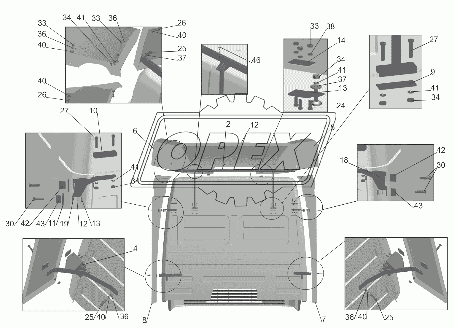 Установка обтекателя 6430-8000014-010