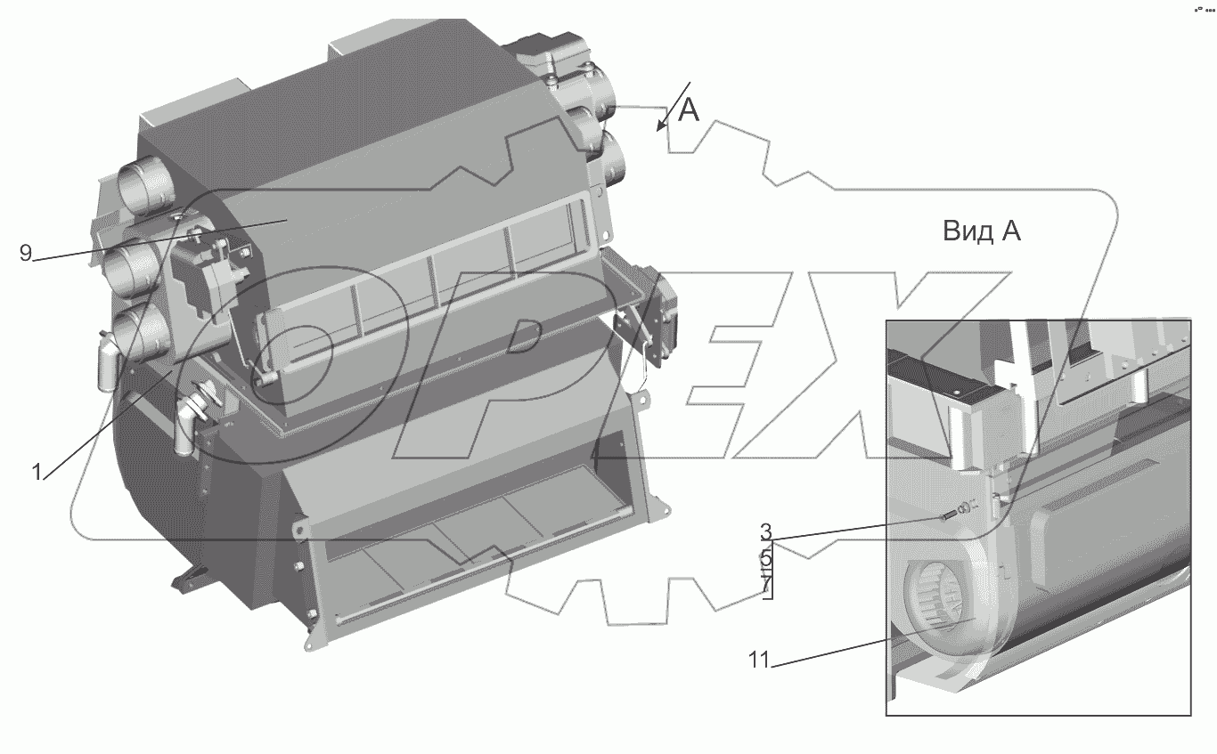Отопитель 643008-8101010
