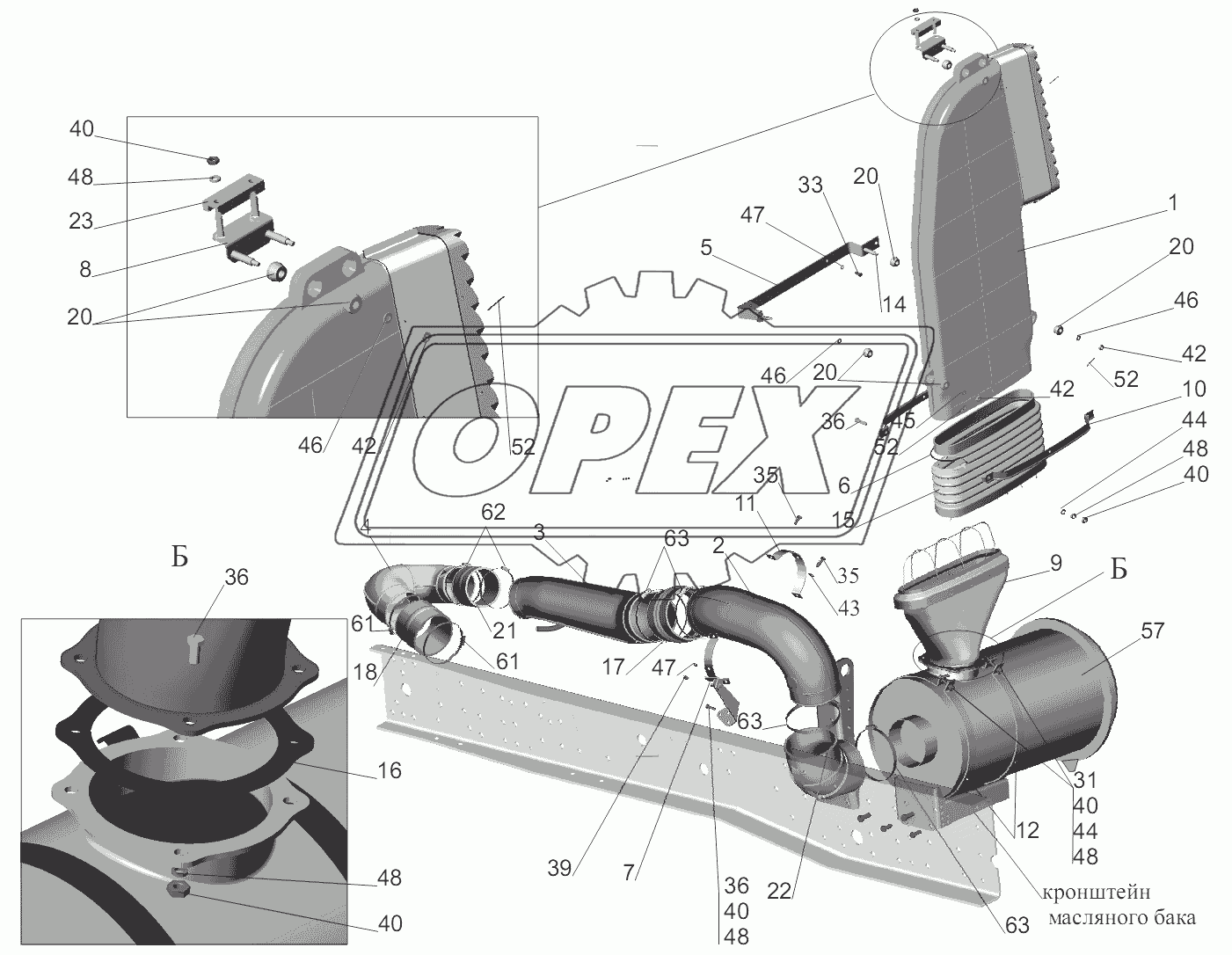 Крепление воздушного фильтра 5440B9-1109002-000