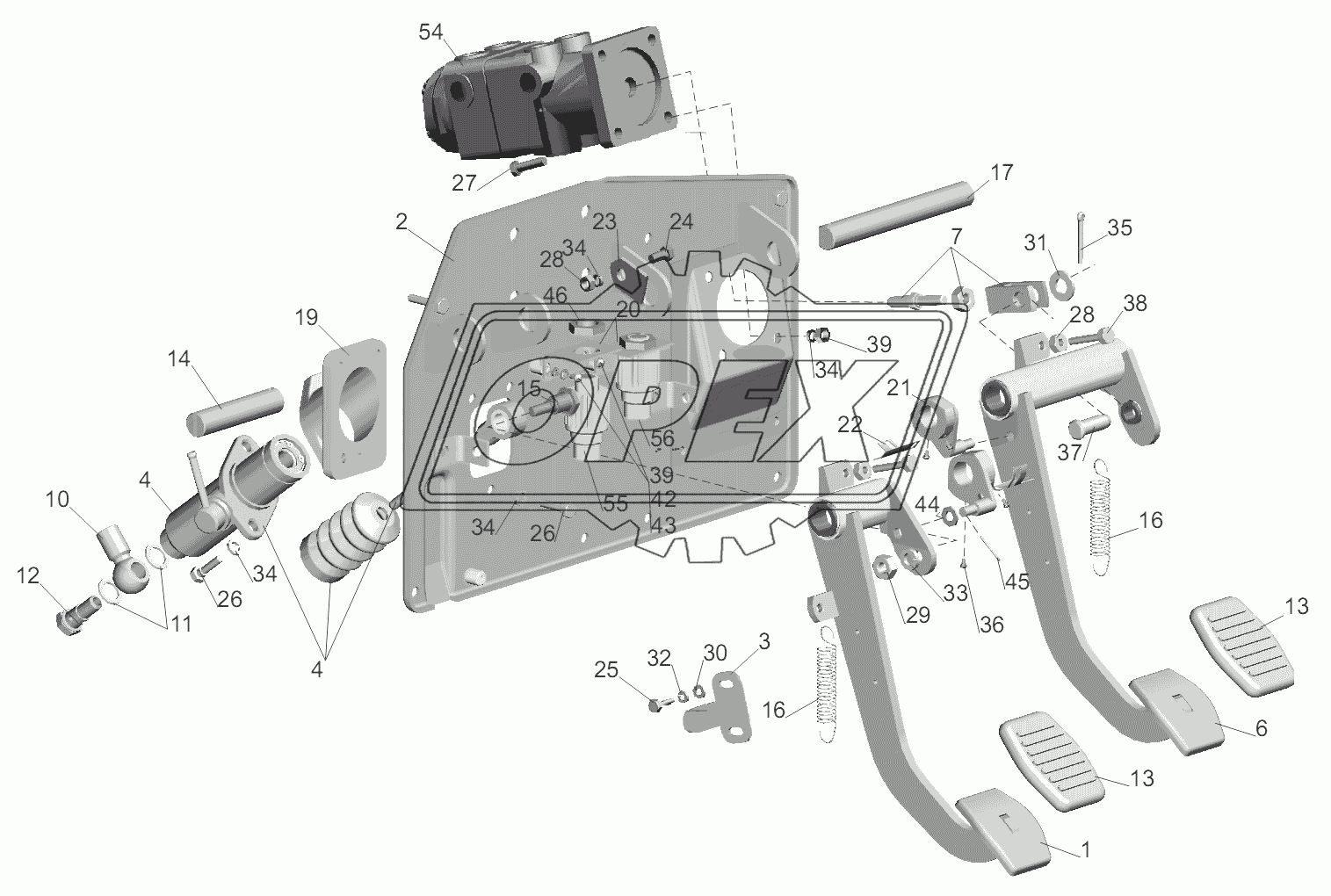 Блок управления сцеплением 64302-1602004