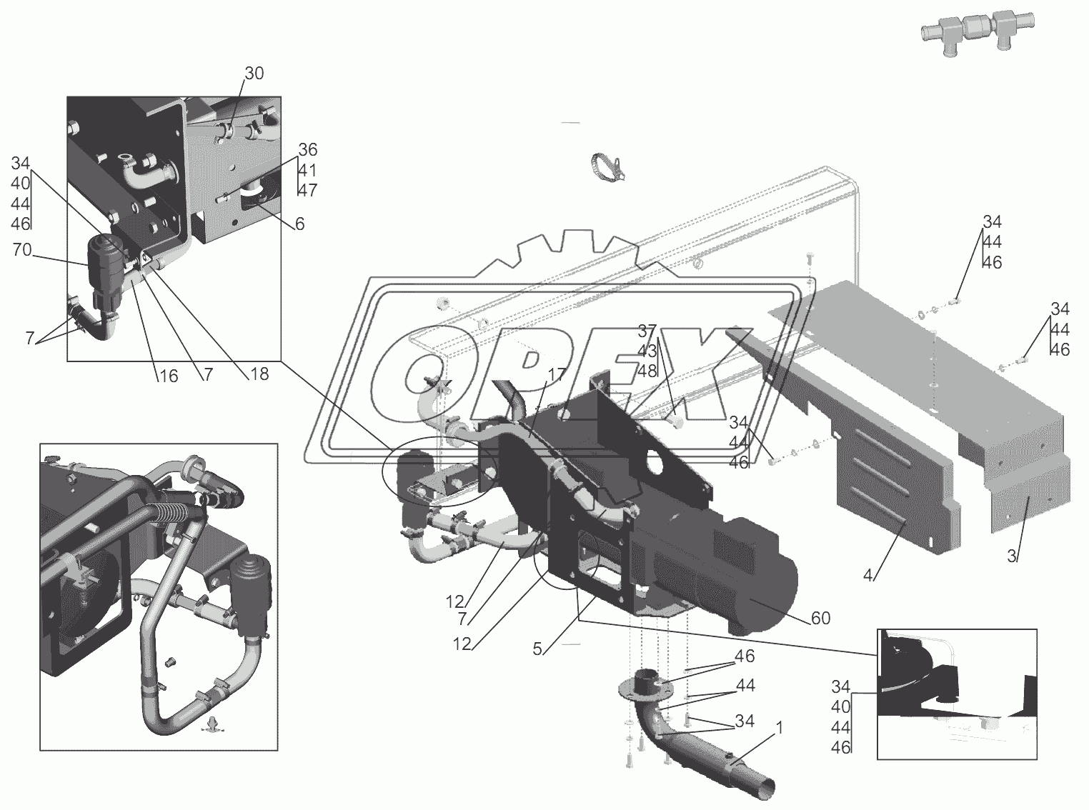 Крепление подогревателя 5440A9-1015001