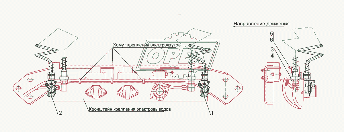 Пневмовыводы на полуприцеп 544019-3521004