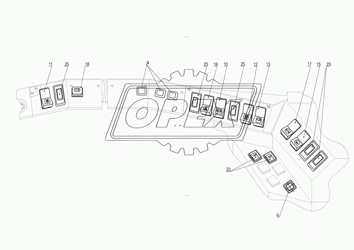 Установка выключателей 54402-3700018