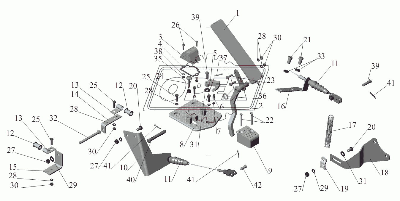 Привод управления двигателем 543208-1108002