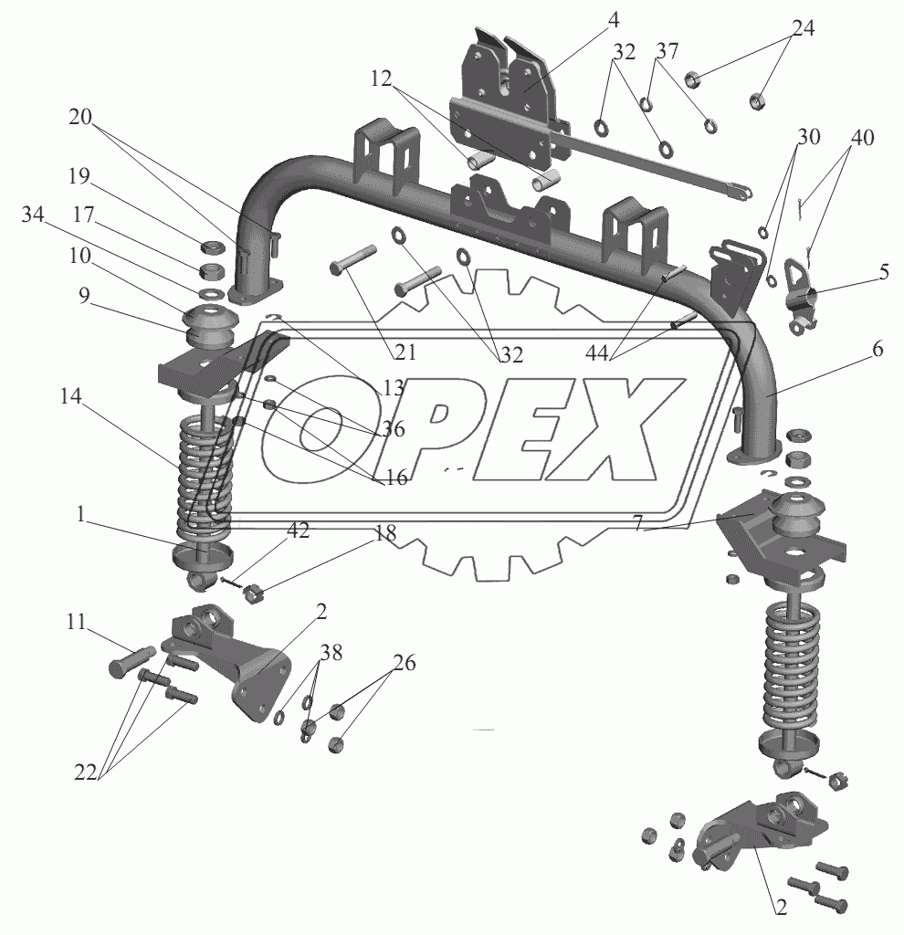 Балка опоры 551605-5001660