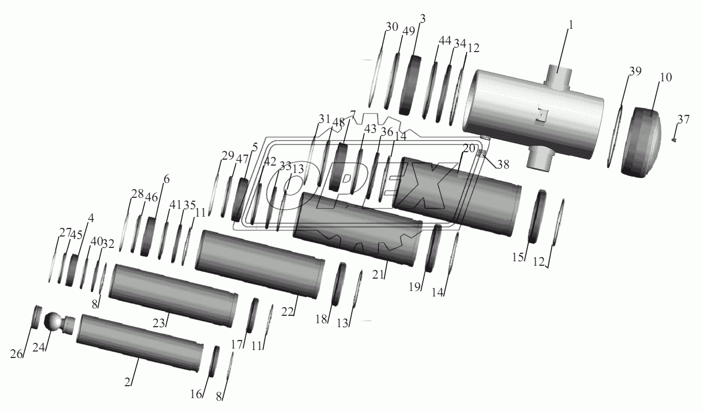 Гидроцилиндр 6501-8603510